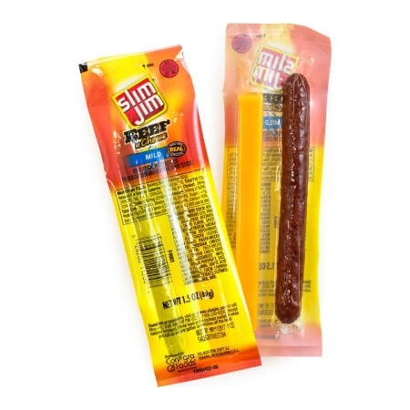 Green Rabbit Holdings Slim Jim Beef and Cheese, 1.5 oz, 18 Count 20900656